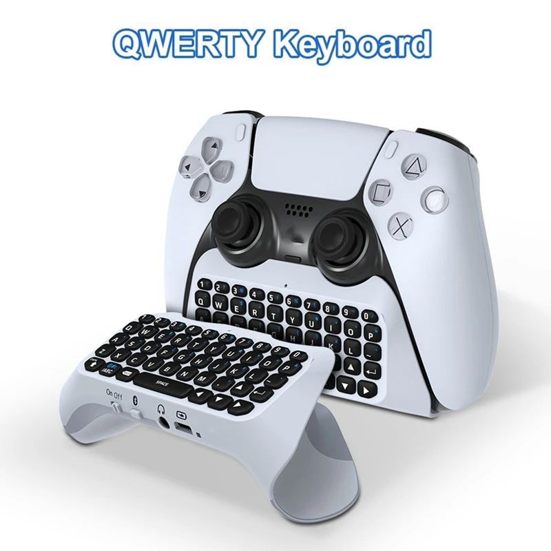 Wireless Keyboard Chat Pad Keyboard Gamepad Keyboard 3.0 Controller Built In Speaker For Playstation 5 PS5