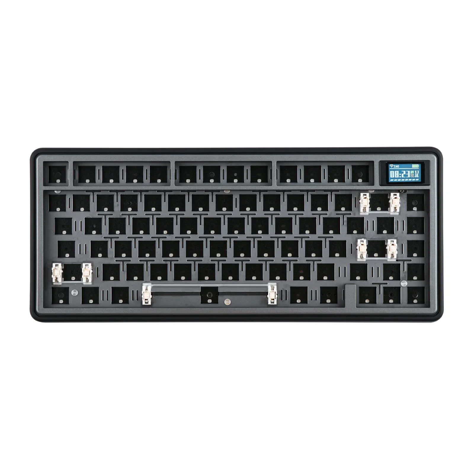 CIDOO ABM081 Stellar 75% VIA Hot-swap Type-C/Bluetooth/2.4Ghz with 1.14 inch TFT Screen Wireless Mechanical Keyboard for Win/Mac