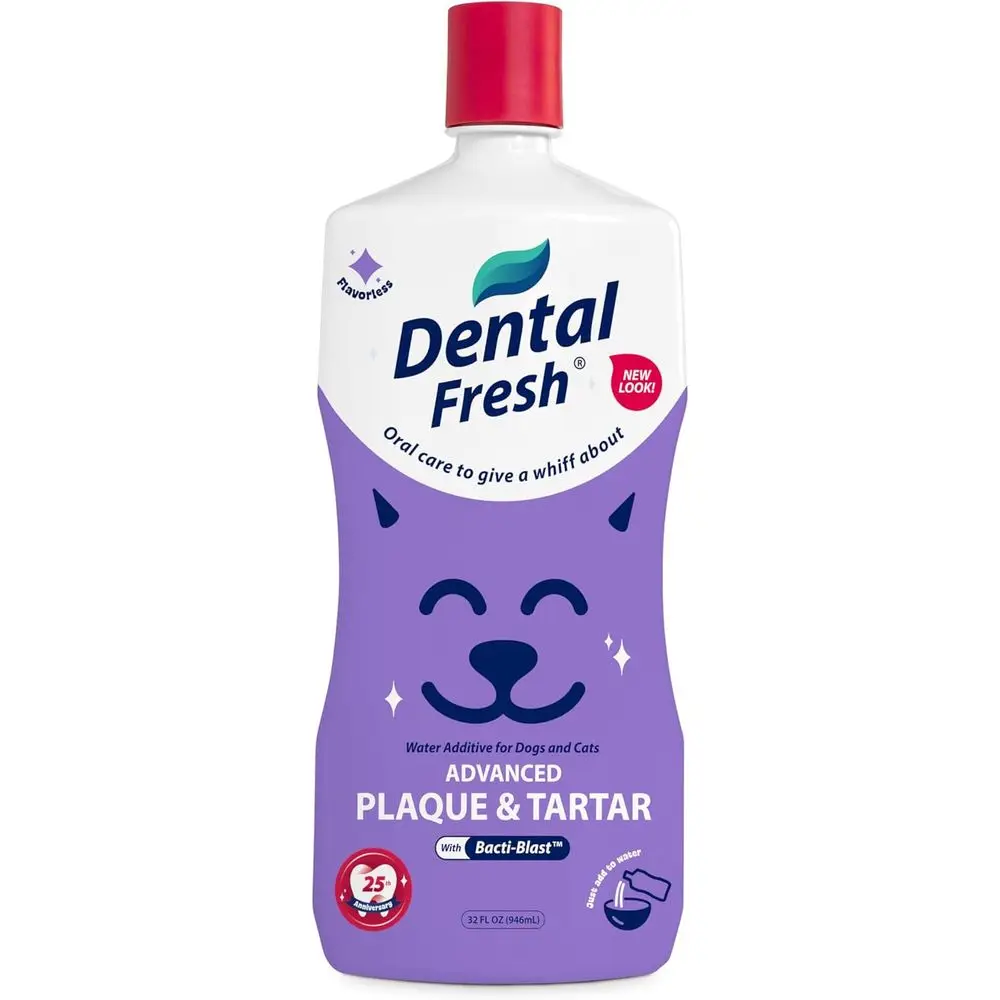 

Pet Oral Care Liquid, 32 oz, for Dog and Cat Plaque & Tartar Prevention