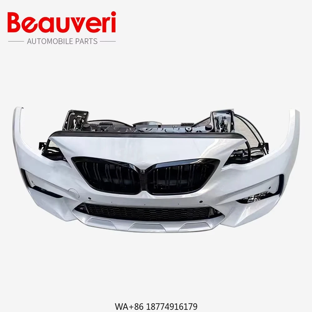 

Для M2C F87 передний бампер в сборе с фарой радиатора, оригинальный состояние, новые пластиковые автомобильные аксессуары