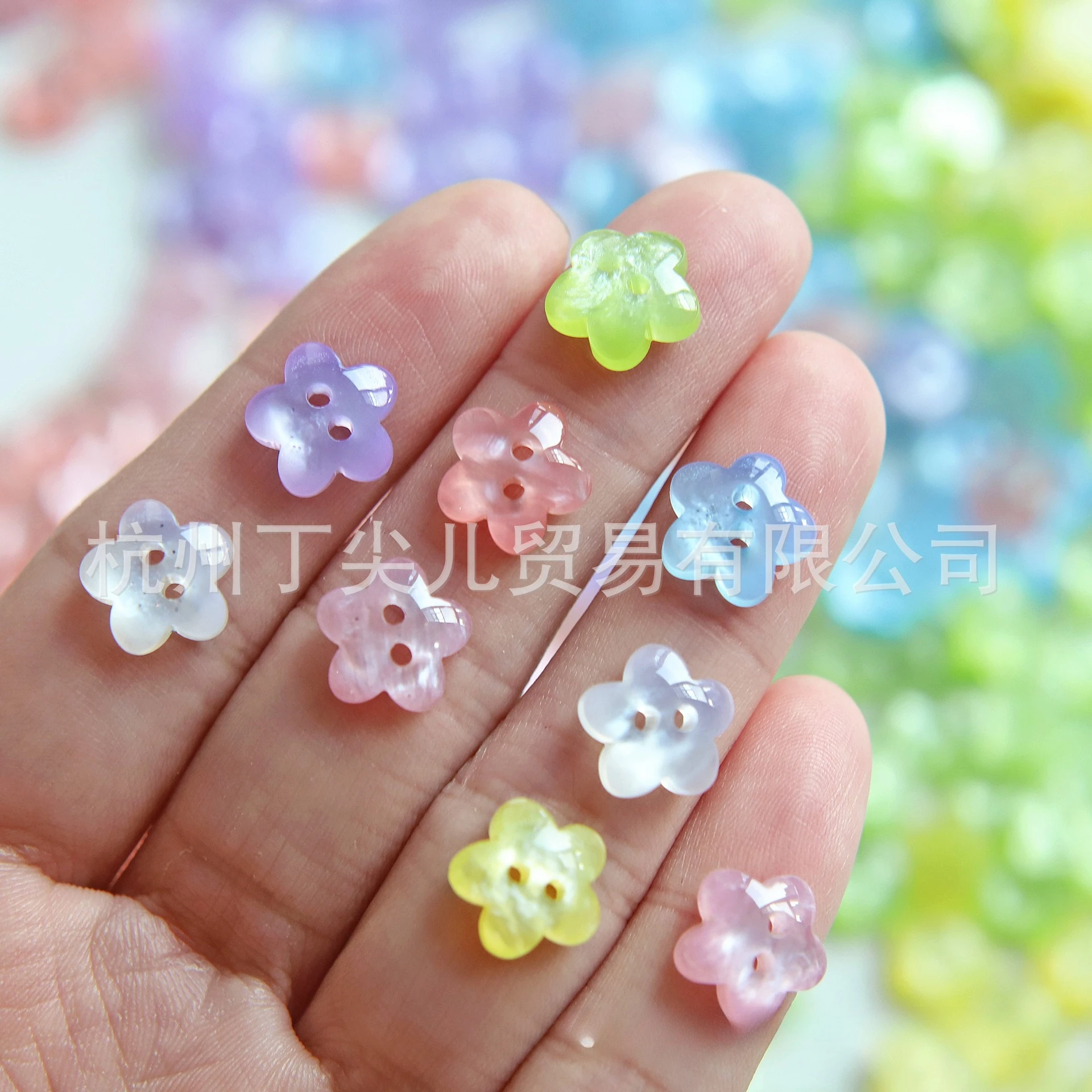 11 mm Mini-Knöpfe, Perlglanz-Blume, Pflaumenblüten-Knöpfe für Kinder, Kinderkleidung, Nähzubehör, DIY-Puppen, Scrapbooking
