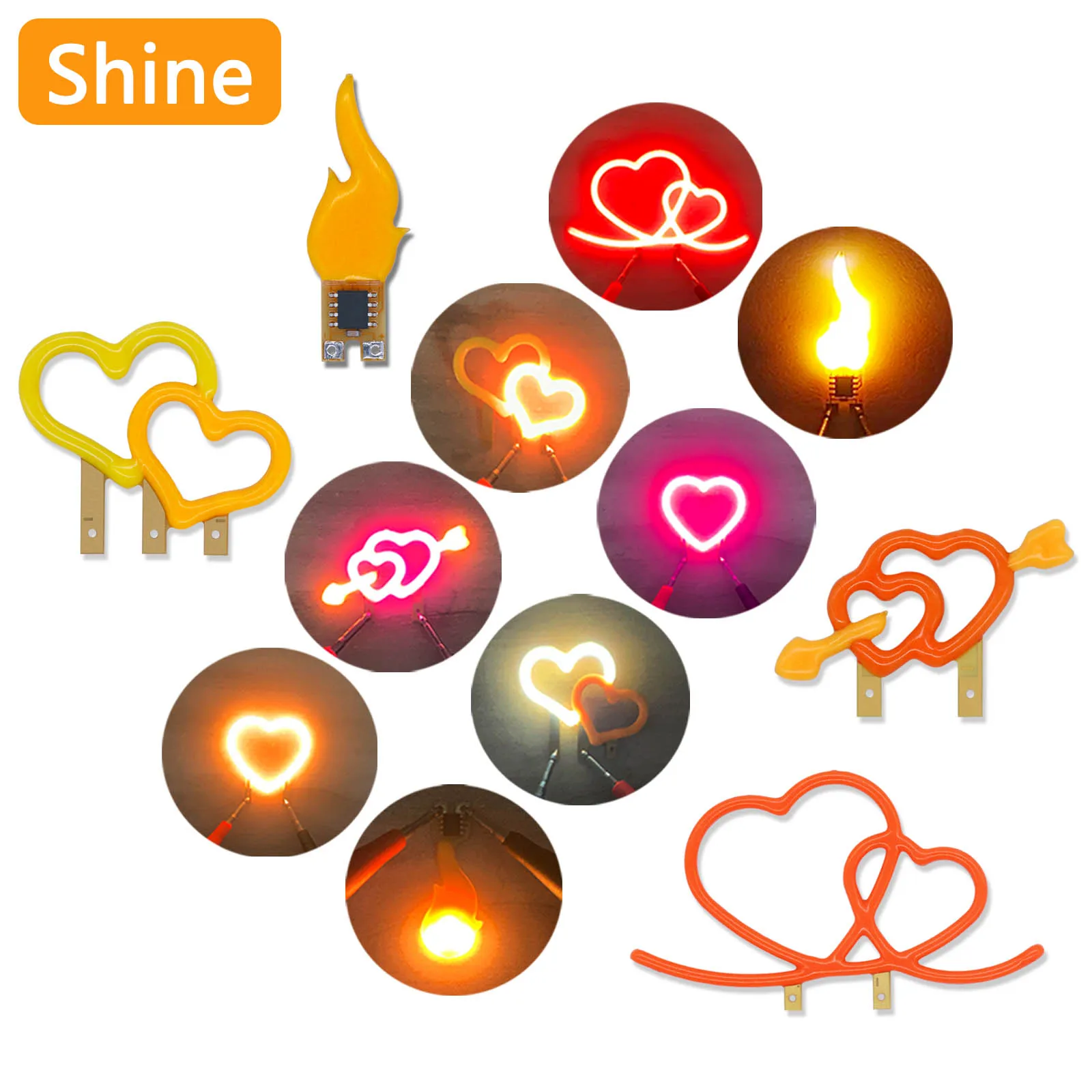

Creative Alien 3V Filament Decorative LED Candle Light Atmosphere Light Diode Light Festival Party Light Bulb DIY Accessories