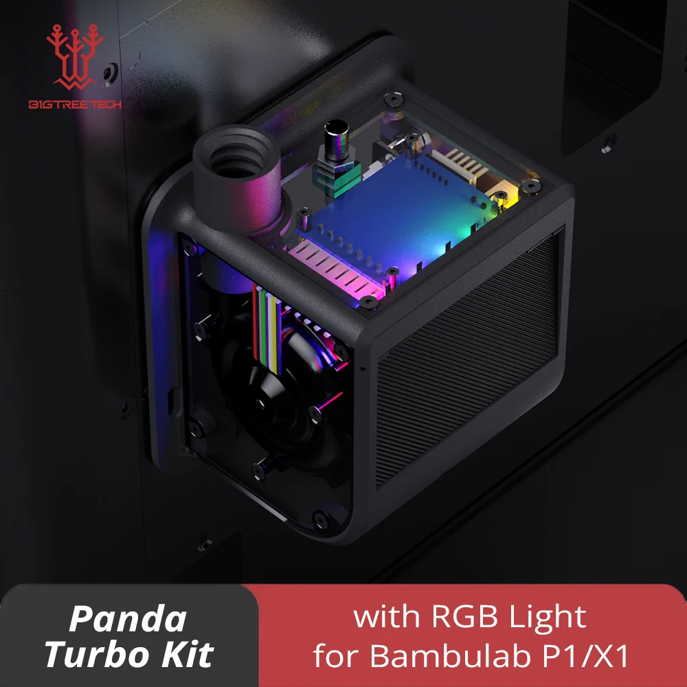 

BIGTREETECH Panda Turbo kit for Bambulab P1 X1 Switch Adjust High-Speed Printing BLDC Turbo Fan with Dynamic RGB Light