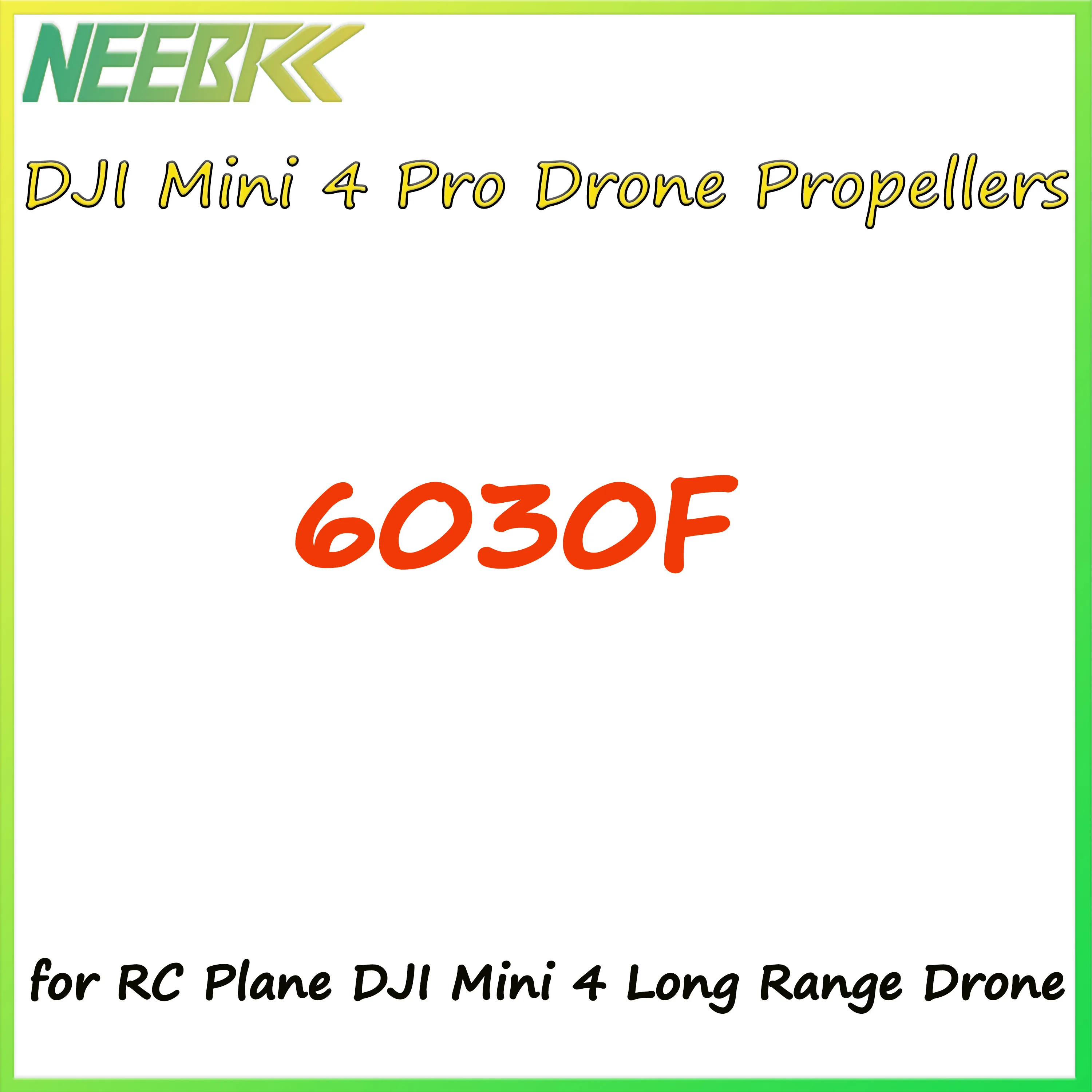 

8pcs 6030F Propeller Replacement Props Light Weight Durable for DJI MINI 4 PRO Blade Wing Fans Drone Spare Parts Accessories