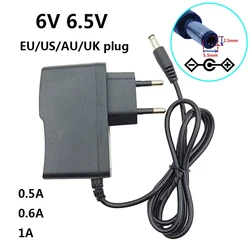 6V 6.5V AC DC Power Supply Adapter 6 6.5 Volt Wall Conveter Adaptor Adaptador Transformer 0.5A 500MA 0.6A 600mA 5.5*2.5mm