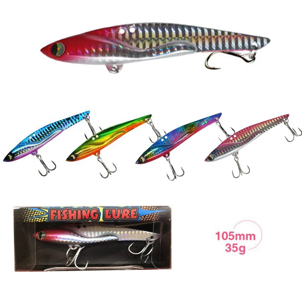 

2023 Fishing Lure VIB 105mm 35g Blade Sinking Jig Vibration Pike Seaass Accesorios De Pesca Artificial Leurre Brochet Equipment