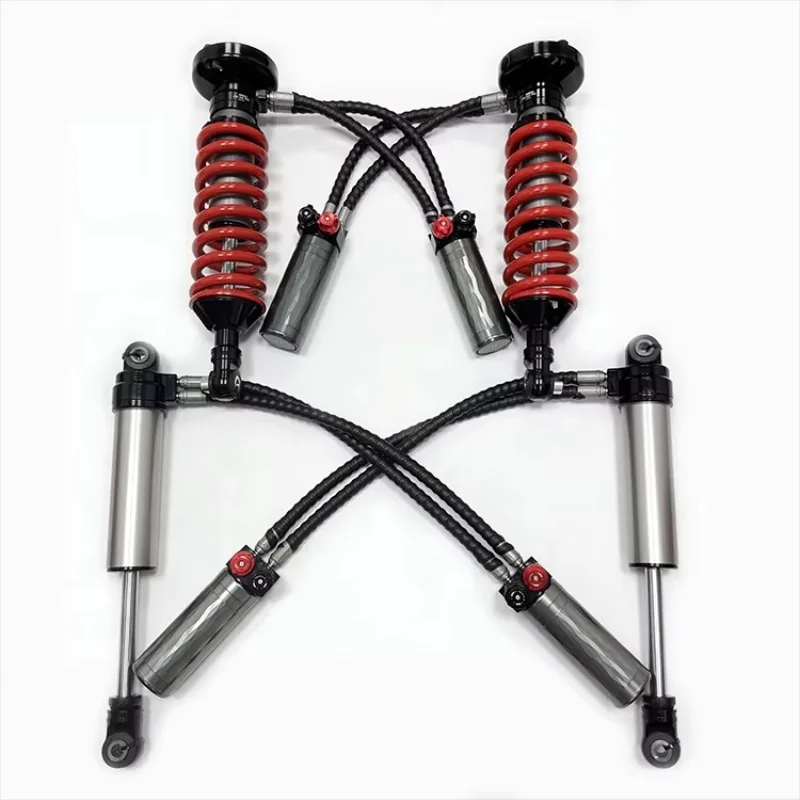 

Pajero Front and Rear Adjustable Nitrogen Shock Absorber Single Oil Pipe Suspension Kit