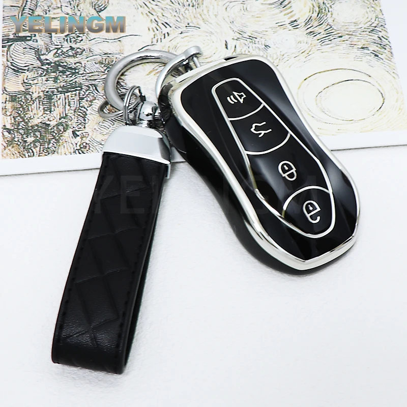 NEW TPU Car Remote Key Fob Cover Case Holder for Geely Tugella 2020 Azkarra Xingyue Boyue Pro Atlas Pro Gili Tugella Accessories