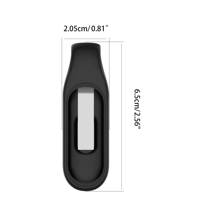 Soft Silicone Case Shell Steel Clip Buckle Holder Sports Strap Protection Sleeve Housing Compatible with xiaomi Mi 7 6 5 Band cl