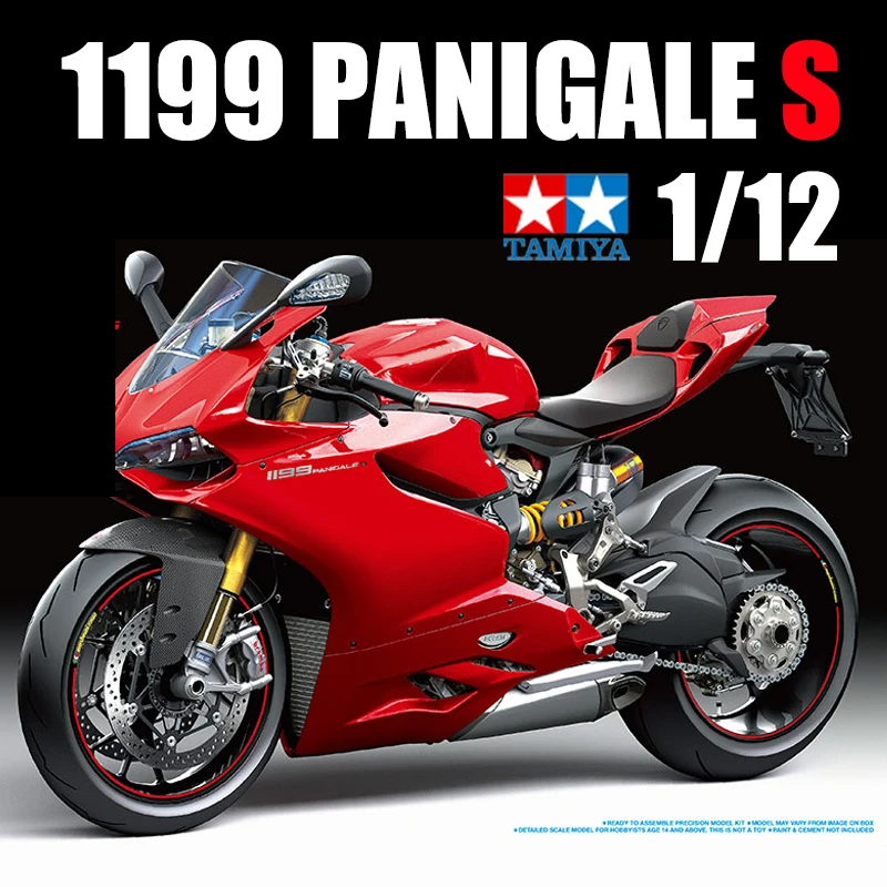 

TAMIYA Plastic Assembled Motorcycle Scale Model Kit 14129 1199 PANGALE S 1/12