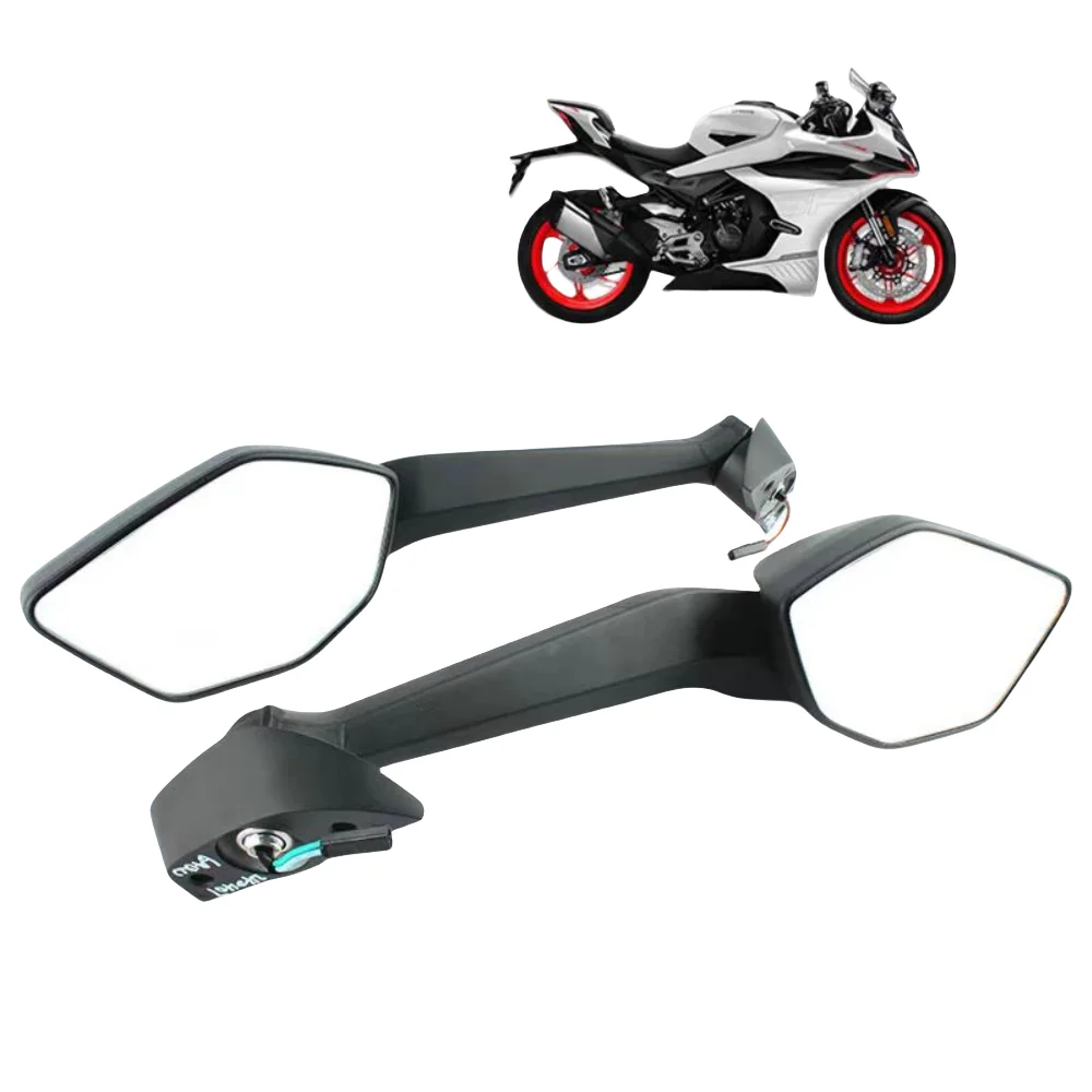 دراجة نارية CFMOTO 450SR 450SRS مرايا الرؤية الخلفية اليسرى واليمنى عكس المرايا الأصلية CFMOTO 450SR 450SRS
