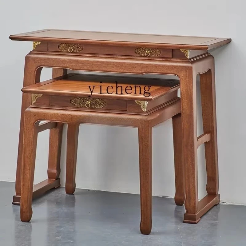 FG-26   Altar Incense Burner Table Household Altar Buddha Shrine Desk Buddha Table Modern Solid Wood Incense Holder