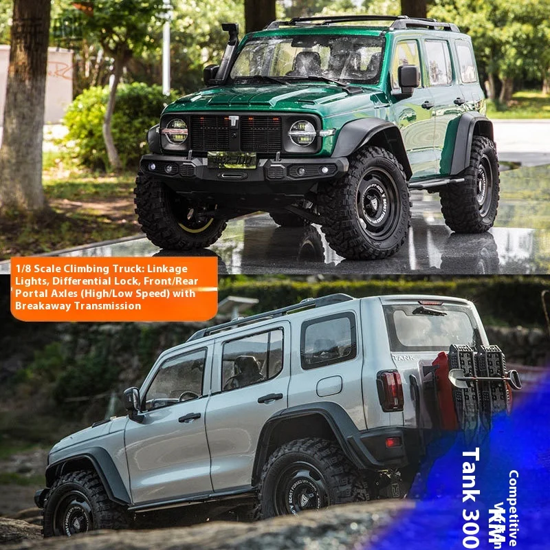 Traction Hobby Tank300 Competitive Edition Rtr 1/8 Rc Simulation Electric Remote Control Model Car Crawler Adult Kids Toys