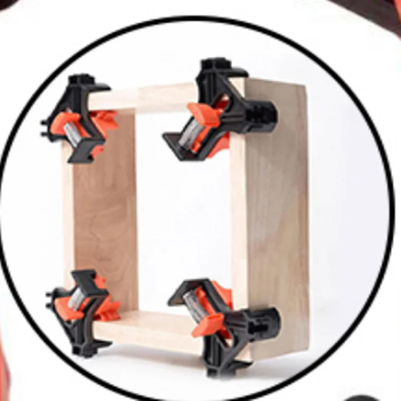 เครื่องมือช่างไม้สำหรับซ่อมเฟอร์นิเจอร์ - ตัวหนีบมุม 90 องศาแบบยึดติดเร็วและคลิปมุมฉาก