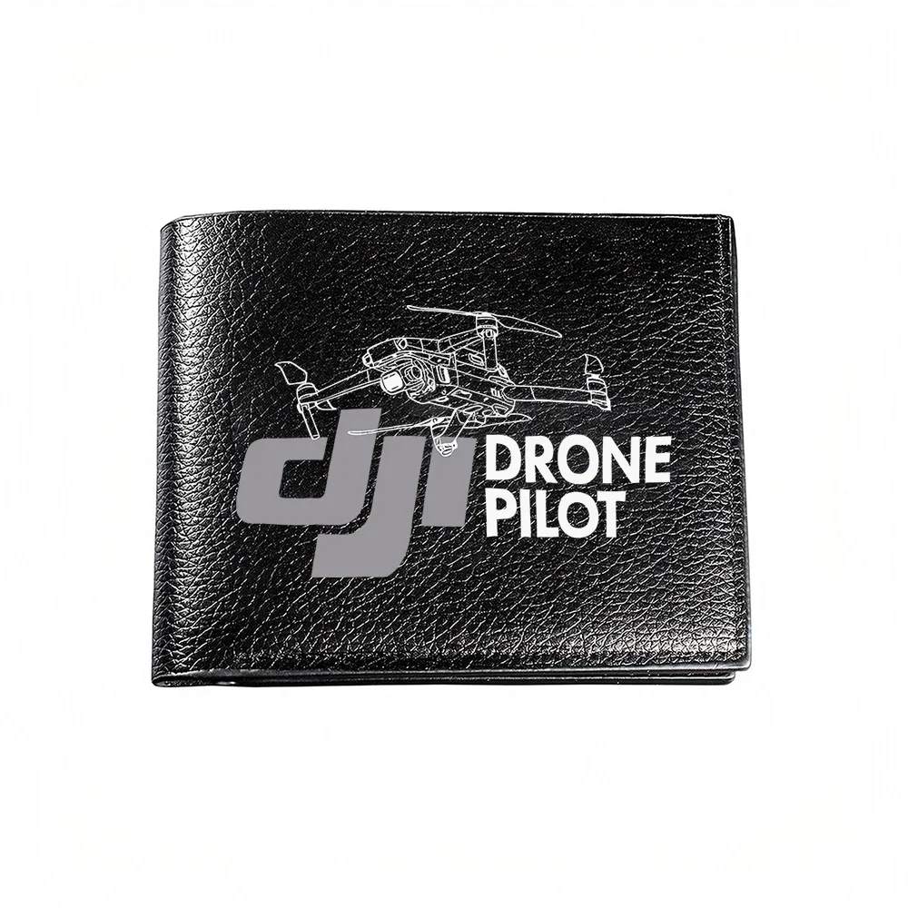 Drone Pilot Design Men S Wallet Card Holder Casual Business Fashion Print Accessory For Tech Enthusiasts And Aviation Lovers