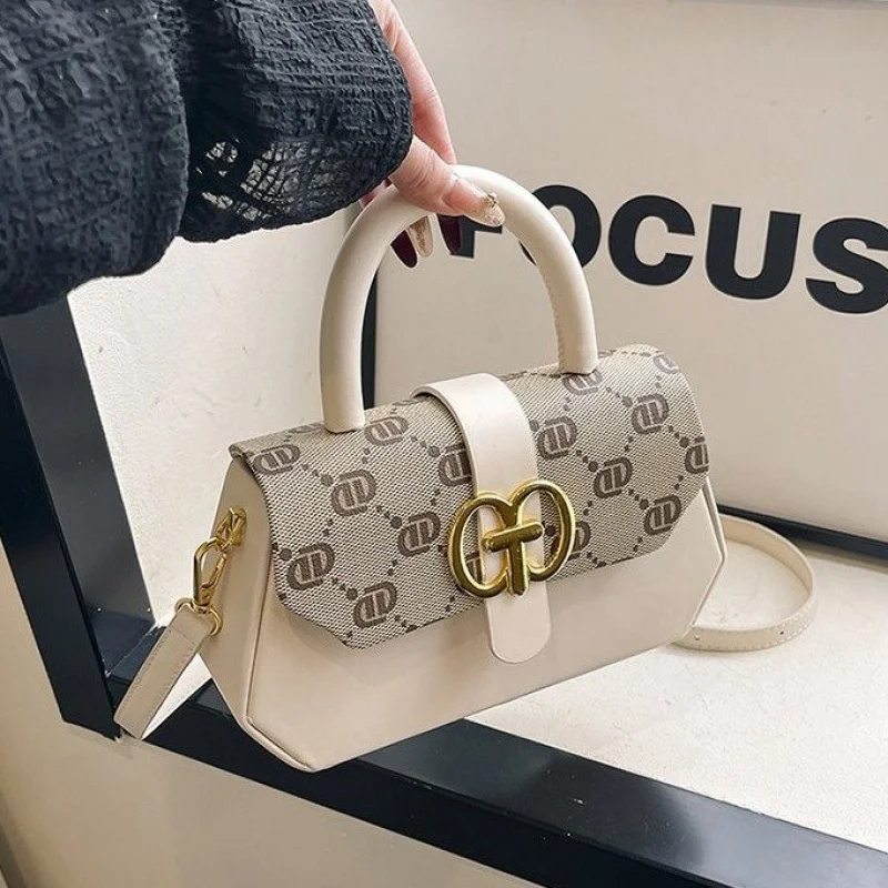 

Роскошная брендовая женская кожаная сумка через плечо, классический элегантный дизайн-мессенджер, популярный известный дизайнерский женский предмет