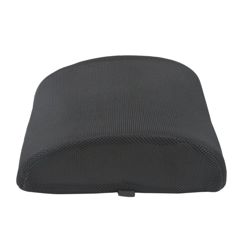 Espuma de memória Almofada de apoio lombar, assento, cadeira, escritório, casa, carro, preto, 2 pcs