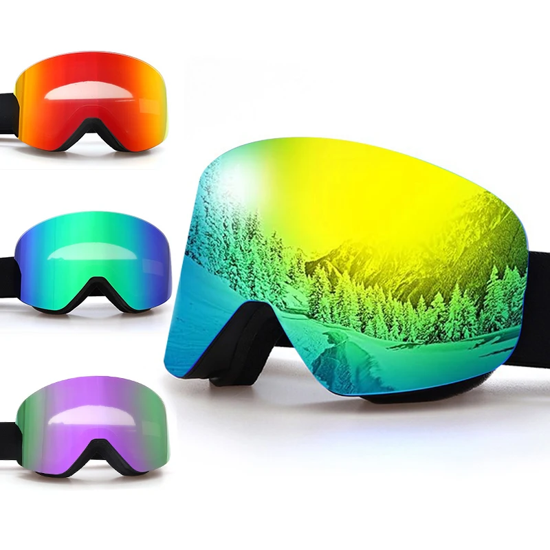 

Polarized Swapable Luxury Photochromic Magnetic Frameless Ski Goggles Anti-fog