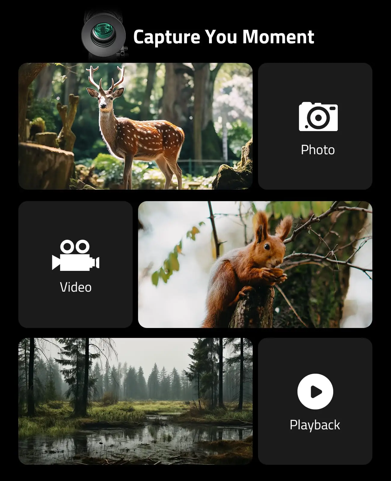 CVLIFE الذكية للرؤية الليلية بندقية نطاق الليزر Rangefinder الباليستية آلة حاسبة سجل واي فاي نطاق عالية الوضوح #5
