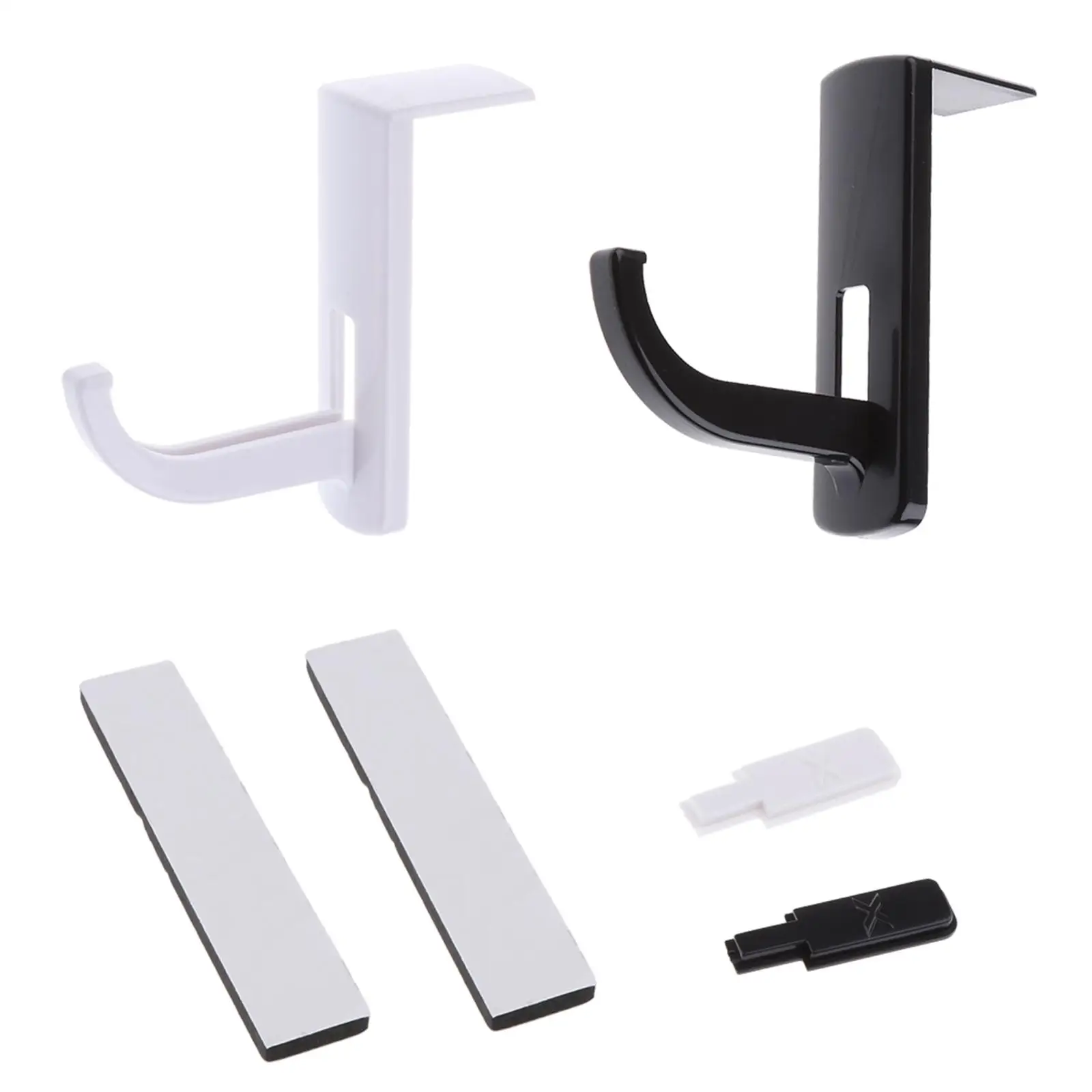 2Pack Headphone Headset Hanger Holder Wall PC Desk Monitor Stand Hook Sticky