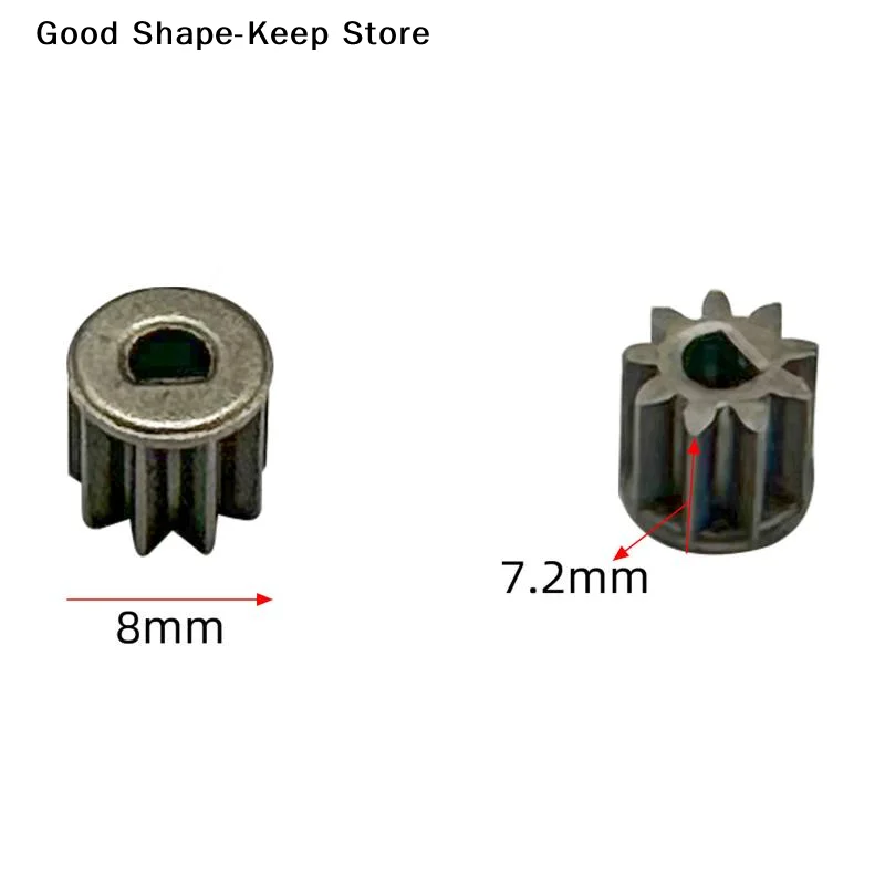 daily2Pcs 9-16 Teeth Charging Electric Drill Spare Gear Compatible with 550 775 Motor Shafts for DIY Power Tool Repair