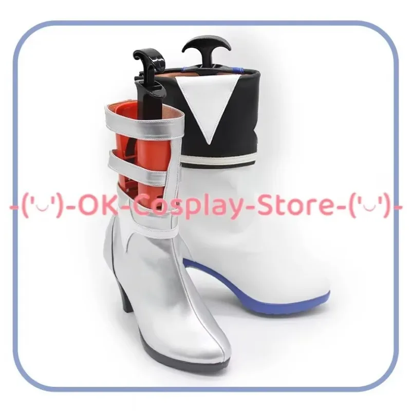 [Personalizzato] Vtuber Ouro Kronii Scarpe Cosplay Gioco Anime Gioco di ruolo Costume Prop Halloween Carnevale Festa Festa Stivali in pelle PU