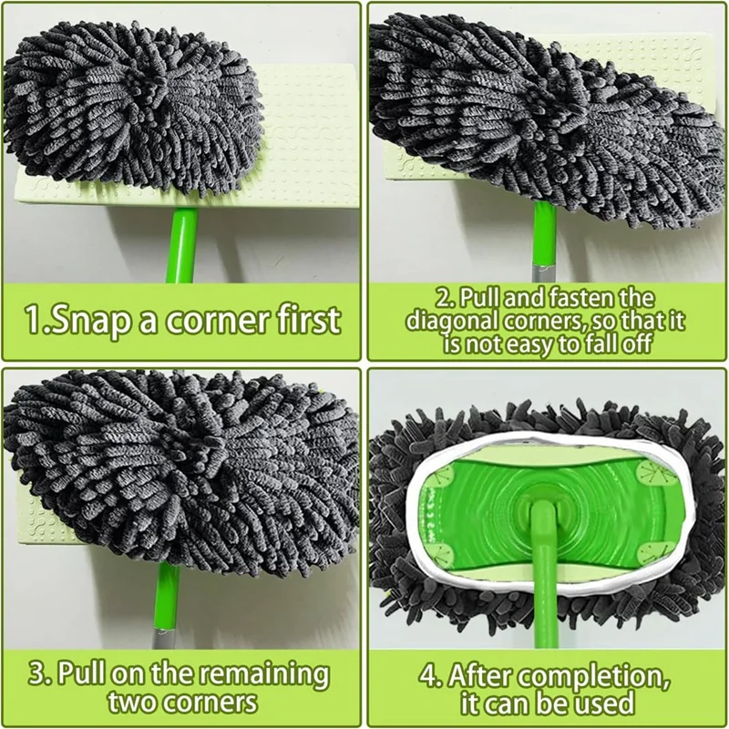 Mop Pads For Swiffer Sweeper Mop, Floor Mop Cover, Dry Floor Cloths/Wet Floor Cloths, Washable Mop Cloth