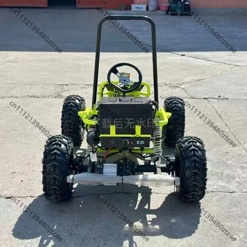 200CC Off Road Go Kart Outdoor Entertainment Racing Go Kart Green Adult Kids Leisure Buggy