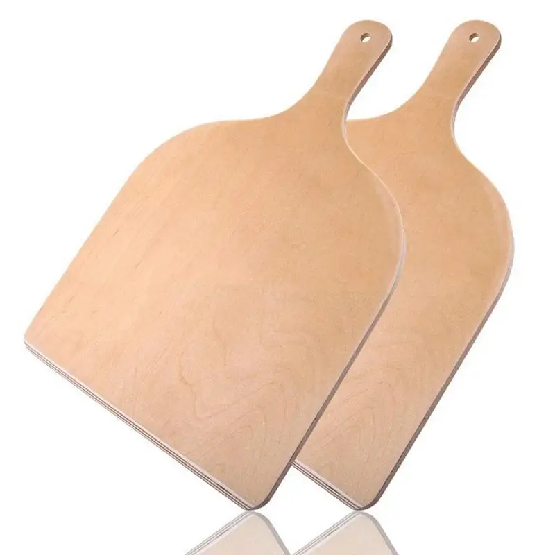 Pizza Cutting Board Durable & Space Saving Natural Large Wooden Pizza Peel With Durable Construction For Lifting Pizzas Breads