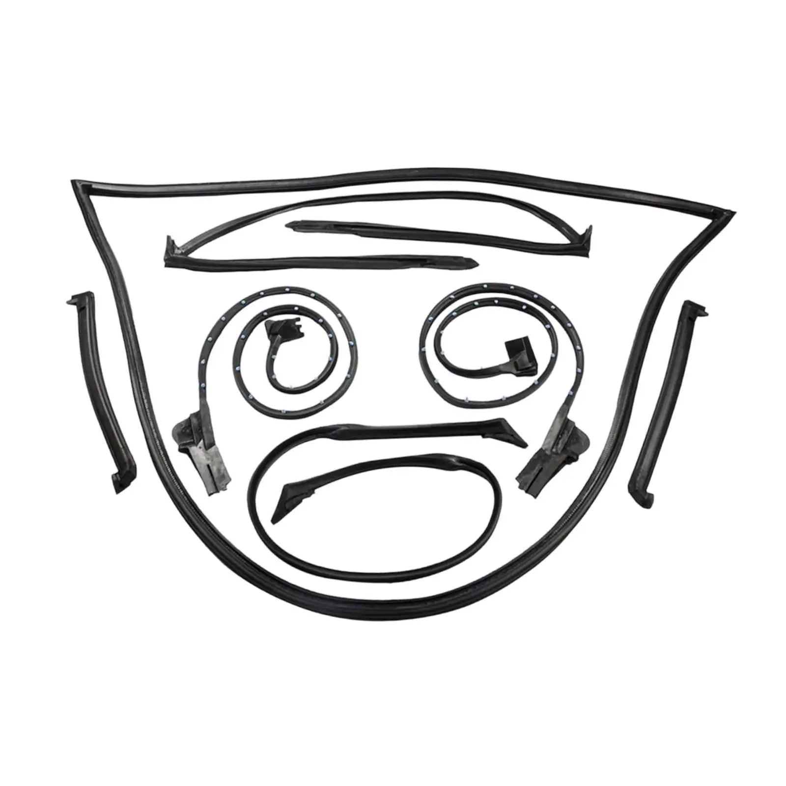 

Weatherstrip Kit Weather Stripping Reliable Directly Replace Rubber Wear Resistant High Performance for 1984-1996 9096ggw