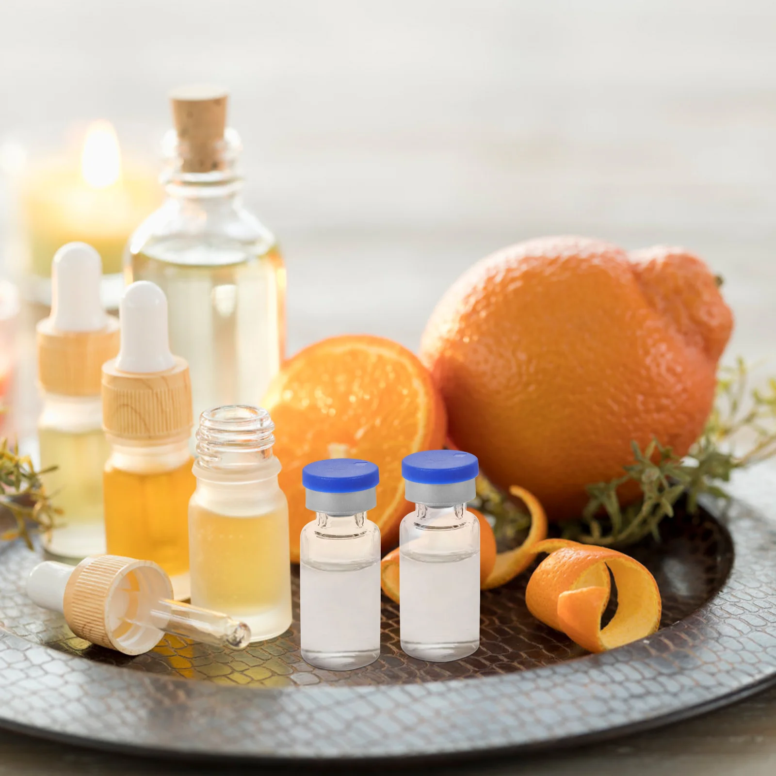 

20pcs Vials 3Ml Small Clear Glass Bottles For Sample Test Tube Vial With Caps Powder Vials Glass Containers For