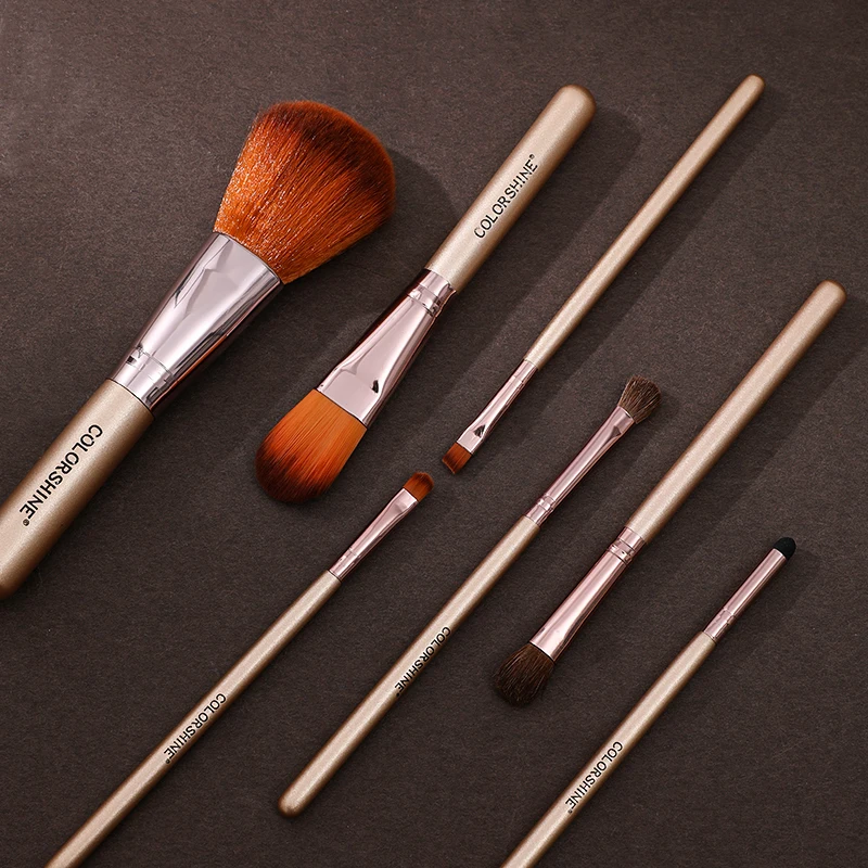 Portable, Soft & Multi - Use Makeup Brush Set For A Chic Beauty Routine.
