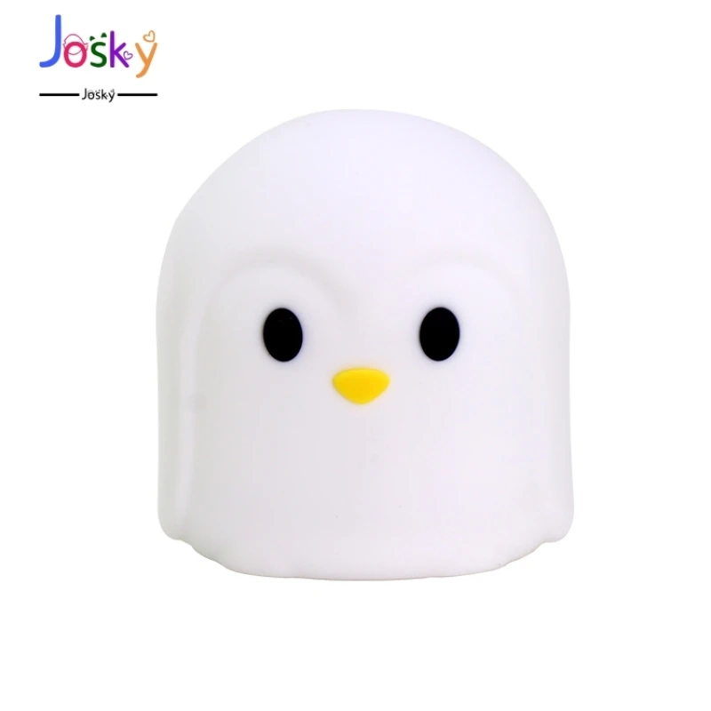 

Creative Colorful Penguin Night Lamp 7-color Pat Touch Color-changing Eye Protection Bedroom Bedside Nightlight Gift Children