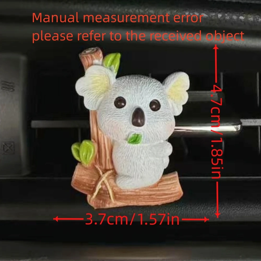 Koala Bear Car Air Outlet Perfume Clip Cute Mini Bear Aromatherapy Creative Car Interior Decoration Air Freshener Accessories