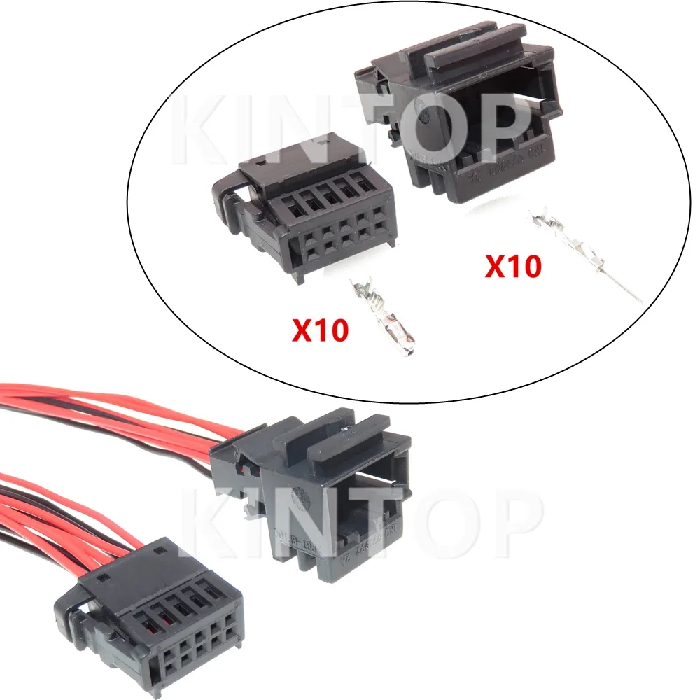 

1 Set 10 Pins 6R0972930 Auto Seat Adjustment Wiring Socket AC Assembly 1670990-1 Auto Lift Switch Plug For VW Audi 1K0971992