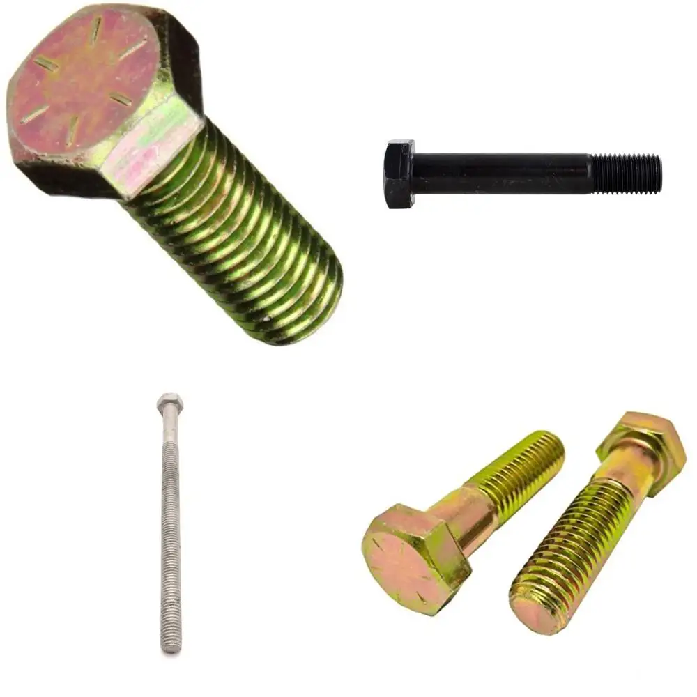 

Grade 8 Zinc Yellow Plated Hex Cap Screws 5/8-11 x 1.25 Inches Coarse Thread Fully Threaded 25 Pieces