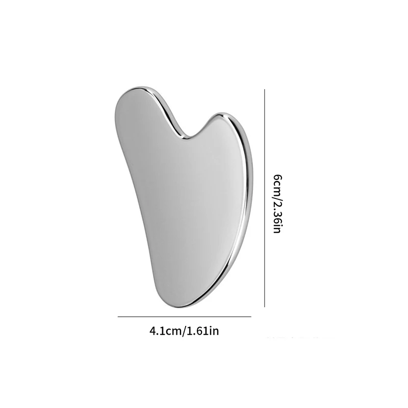 1Pcs Edelstahl Gua Sha Schaber Massagegerät Für Gesicht Hals Körper Guasha Massage Werkzeug Gesichts Hautpflege Guasha Brett Gesicht massager