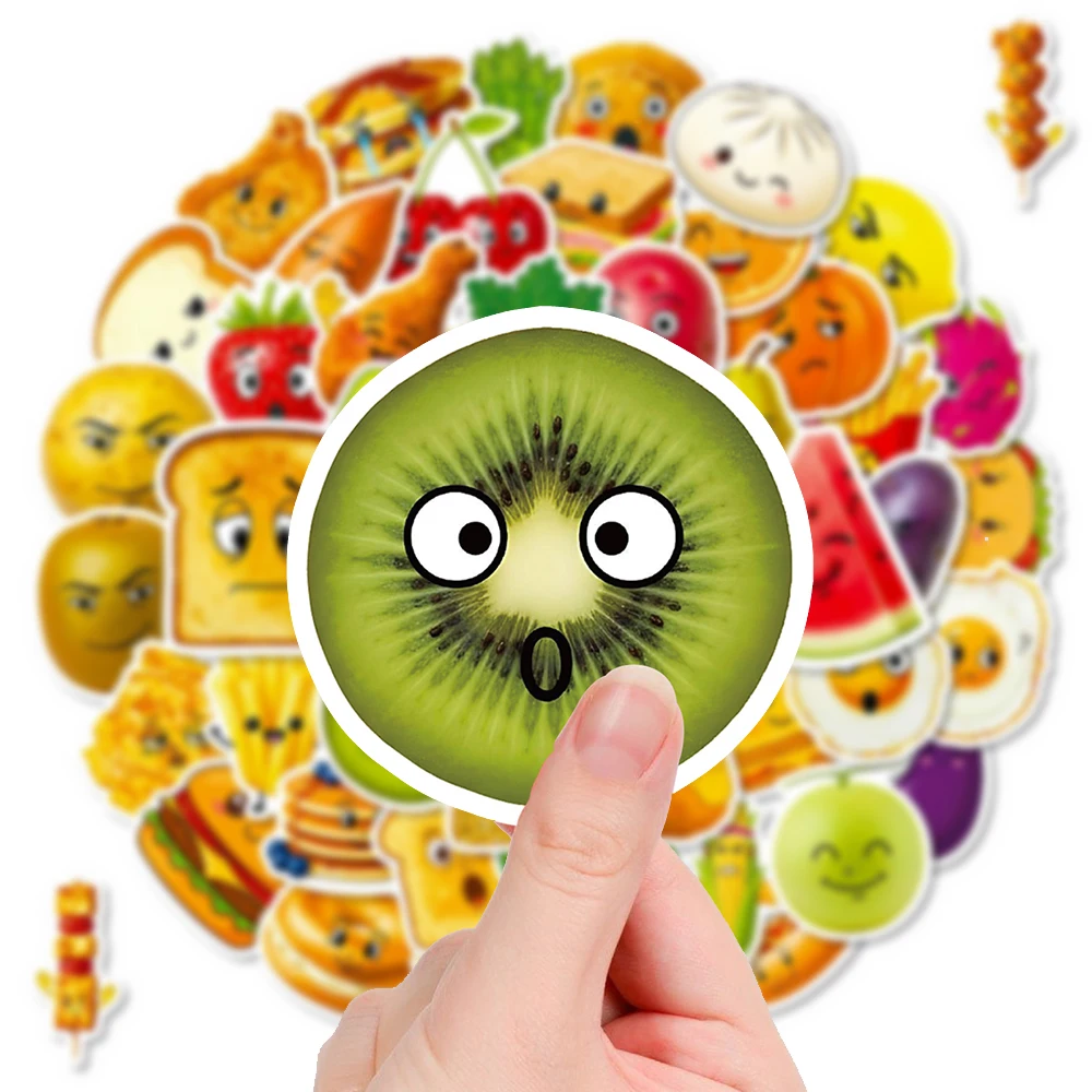 

10/30/56pcs Classic Funny Food MEME Cartoon Stickers Waterproof Graffiti Decals for Skateboard Phone Car Cute Decoration Sticker