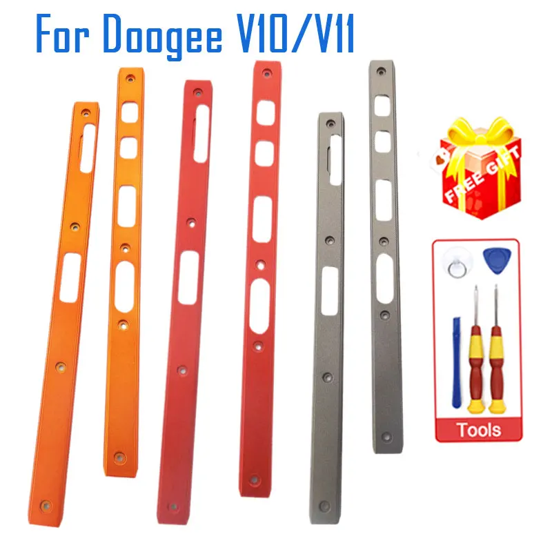New Original DOOGEE V10 V11 Housing A Front shell Middle Side Plastic Left Right Decorative Parts Frame Middle For Doogee V11