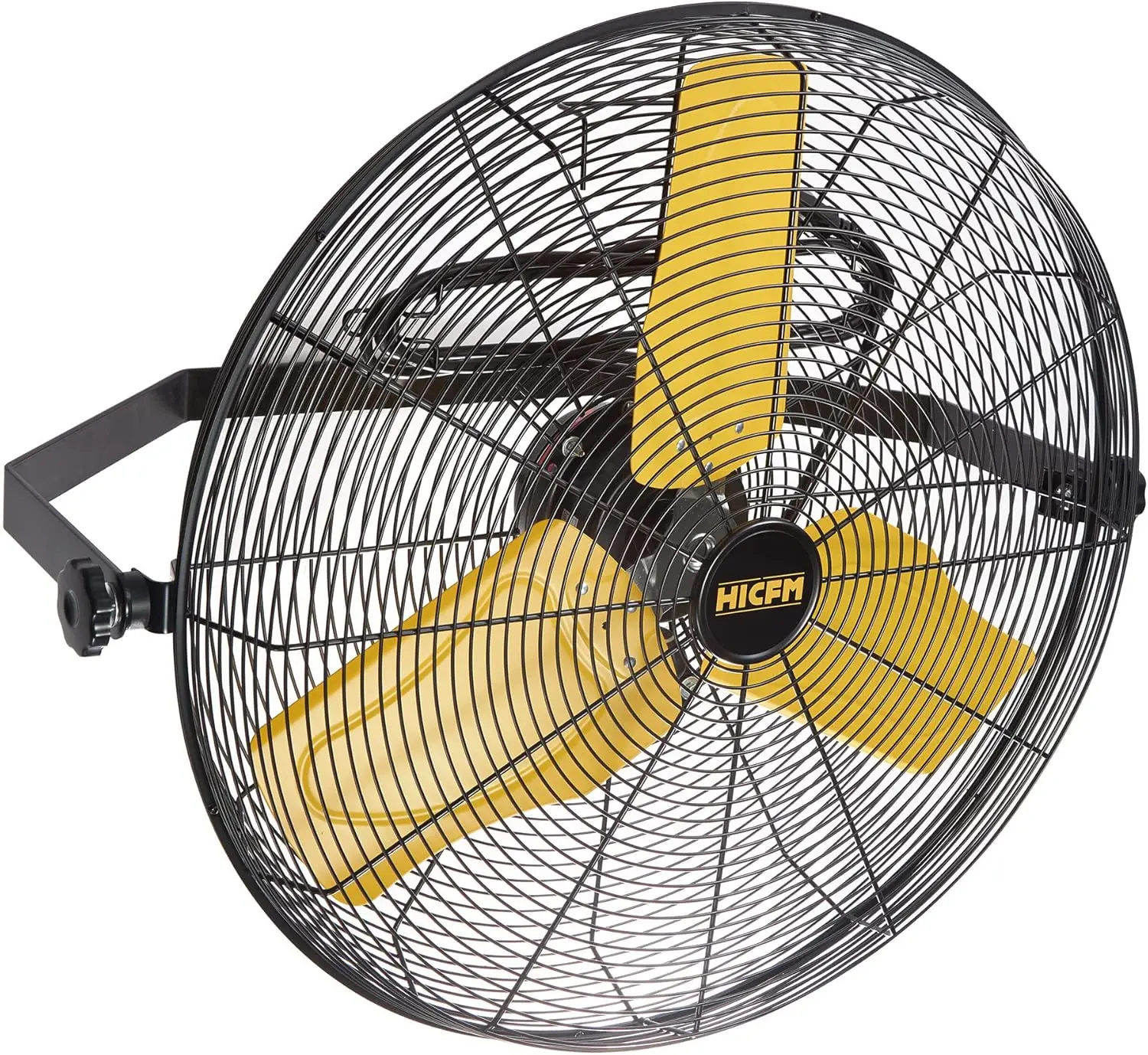 9100  24 inch Heavy Duty Industrial Wall Mounted Fan with  Enclosure Motor, Permanent Lubricated Ball Bearing, 9 FT Cord,