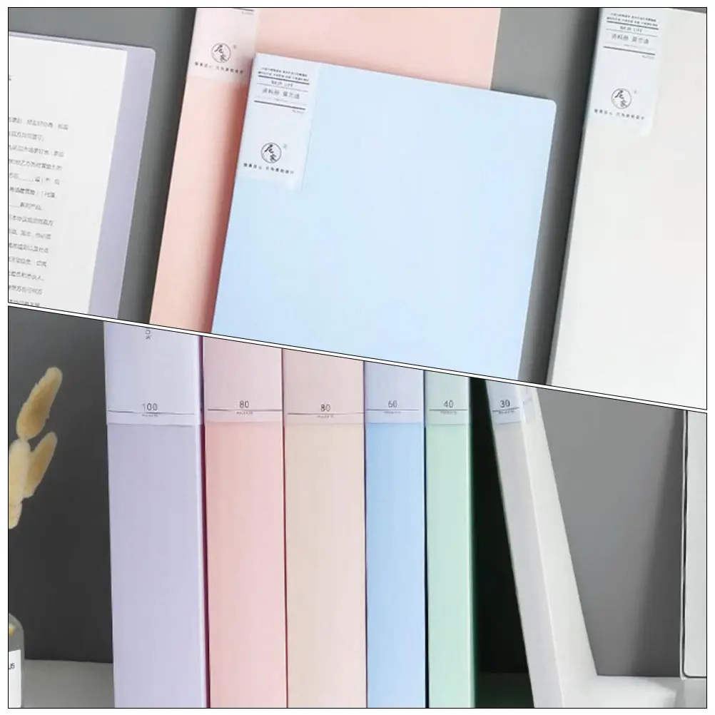 

2Pcs Multi-Function File Folder A4 Plastic Document Holder Portable Office Organizer for Receipts Letters Tickets Small Files