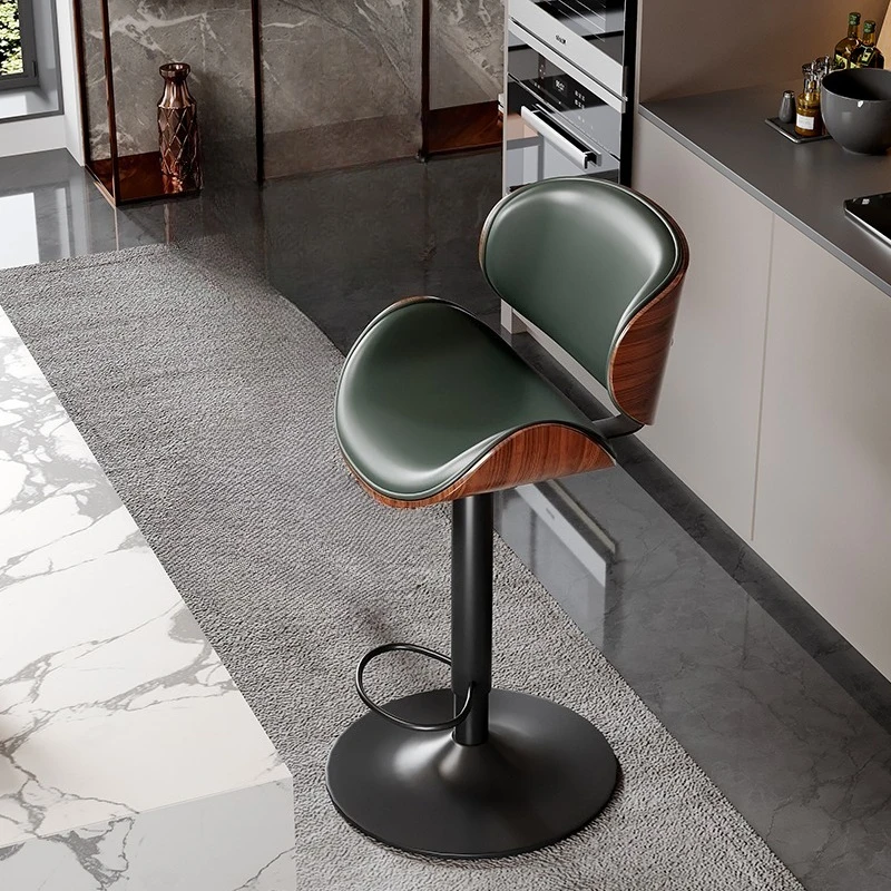 

Light luxury bar chair high-end household comfortable swivel bar stool Modern Minimalist sillas barra cocina Interior furniture
