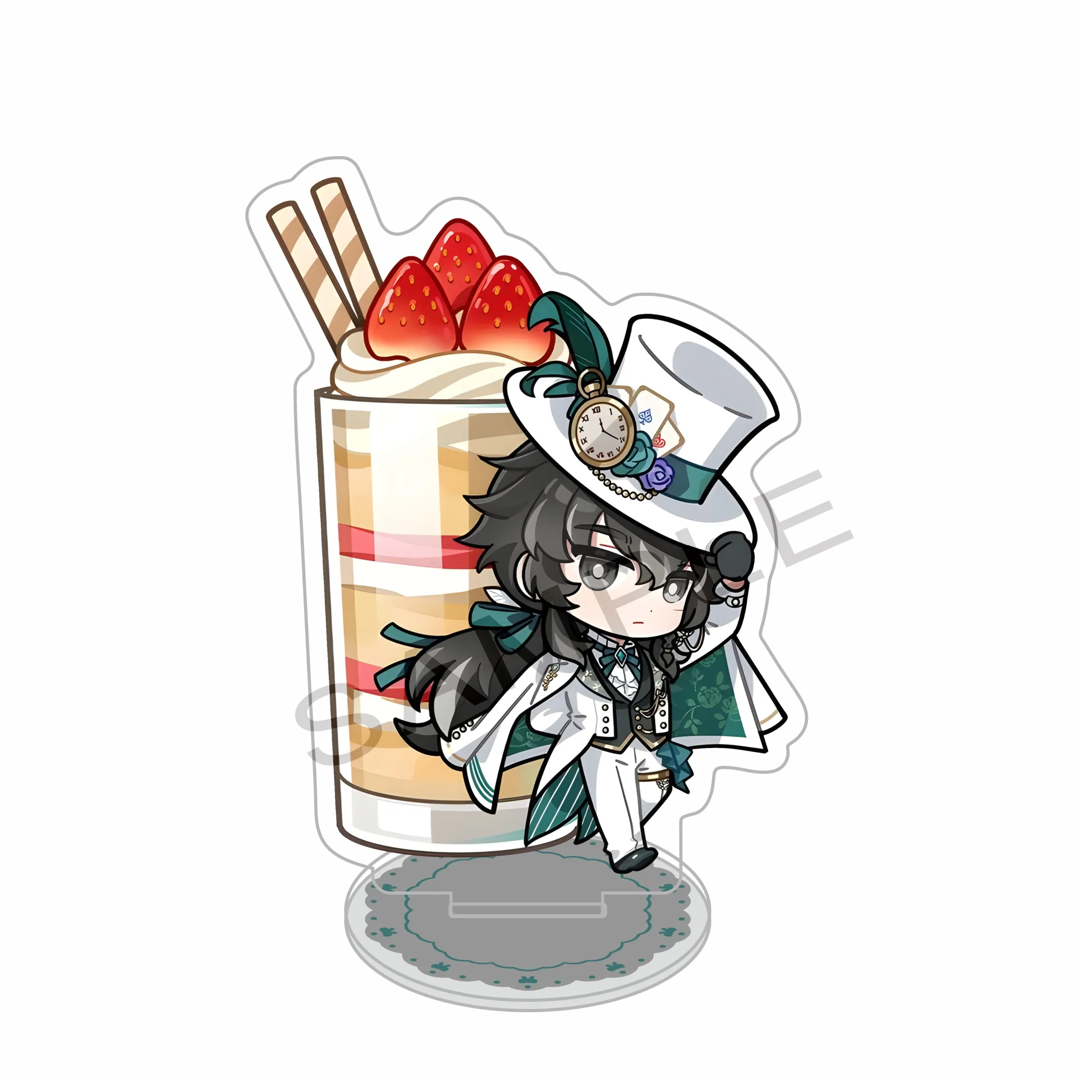 Hot Anime Game Wuthering Waves Acrylic Stand keychains Desk Decor Figure Cosplay Display Fan Gifts Fallen Wonderland 10cm view 5