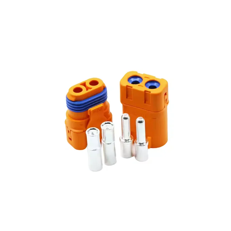 Free shipping Amass 1 pair LFB50 High Current Male Female Copper Silver Plated Waterproof DC Connectors Plug