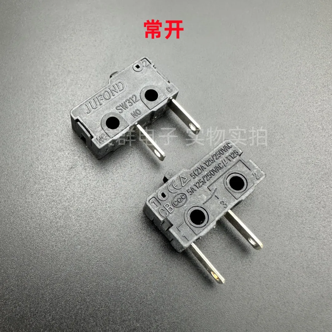 10 pcs/saklar mikro SW312 berkualitas tinggi 5A250VAC deteksi batas perjalanan reset 2 kaki normal terbuka
