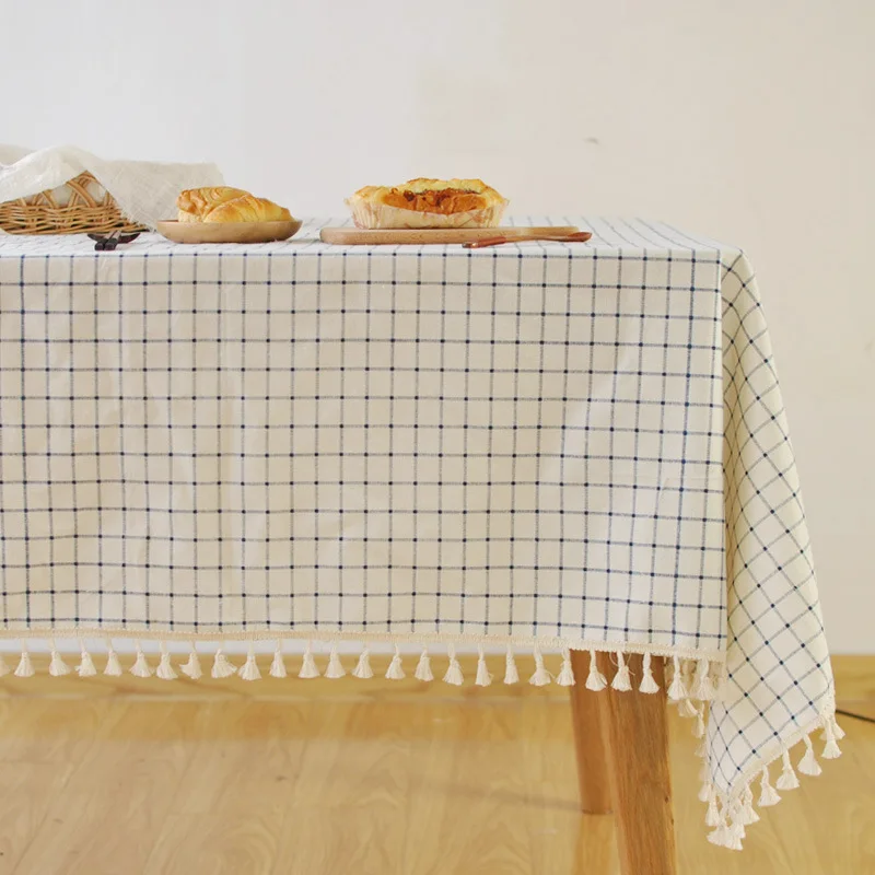 mediterranean-white-grid-tablecloth-artistic-tea-table-tassel-cover-cloth-cotton-linen-home-fabric-geometric-pattern