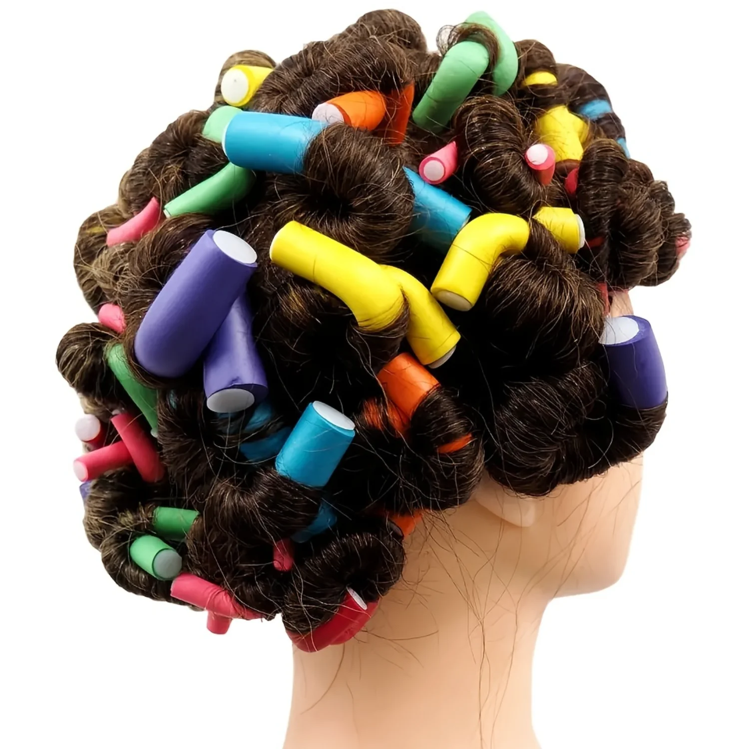 

42pcs/Set Heatless Flexible Hair Rollers Curlers Heatless Flexible Hair Rollers Twist Soft Spiral Hair Foam Curler Rods DIY Hair
