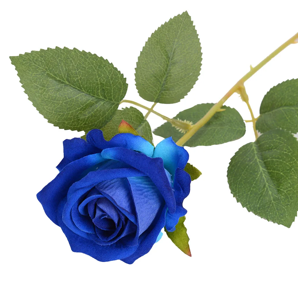 Artificial Velvet Touch Rose Stem for Wedding Table Settings Home Living Room Office Garden Floral Styling Silk Flower