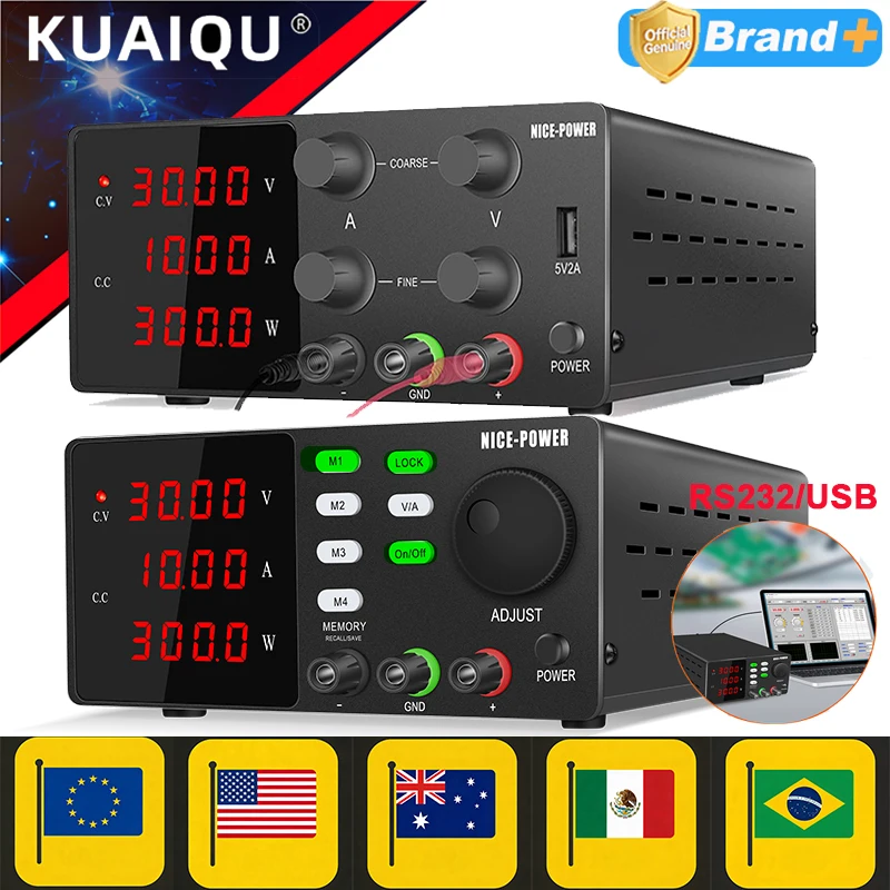 

Регулируемый лабораторный блок питания KUAIQU 30В 5А, 30В 10А, для ремонта мобильных телефонов и бытовой техники