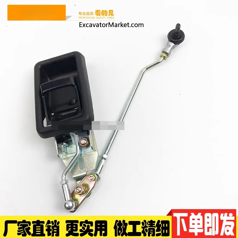 For Hitachi 120/200/220/300-5 Cab Door Lock Assembly Inner And Outer Handle Lock Block Excavator Accessories High Quality